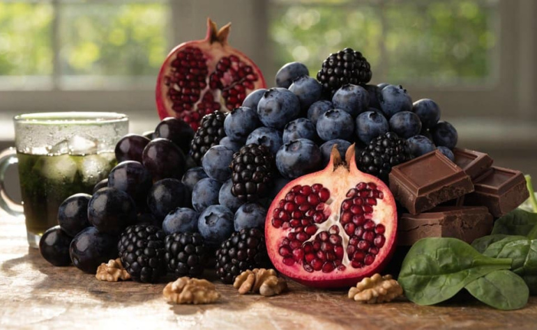 How Polyphenol-Rich Foods Help Protect Against Aging